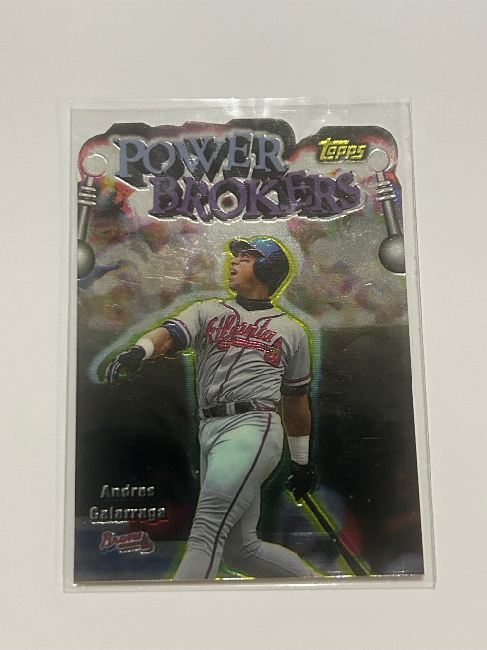 1998 Topps Andres Galarraga Power Brokers Die Cut insert card #PB2